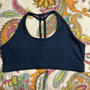 Threads 4 Thought Blue Sports Bra with Racerback Design